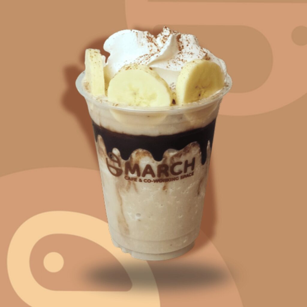 Blended choco banana