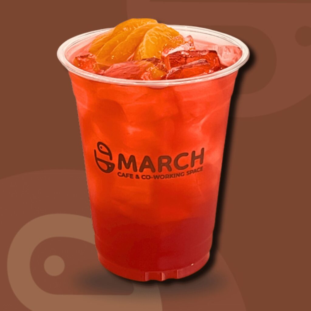 Iced peach tea